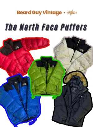 100% Original The North Face puffers (10 pieces)