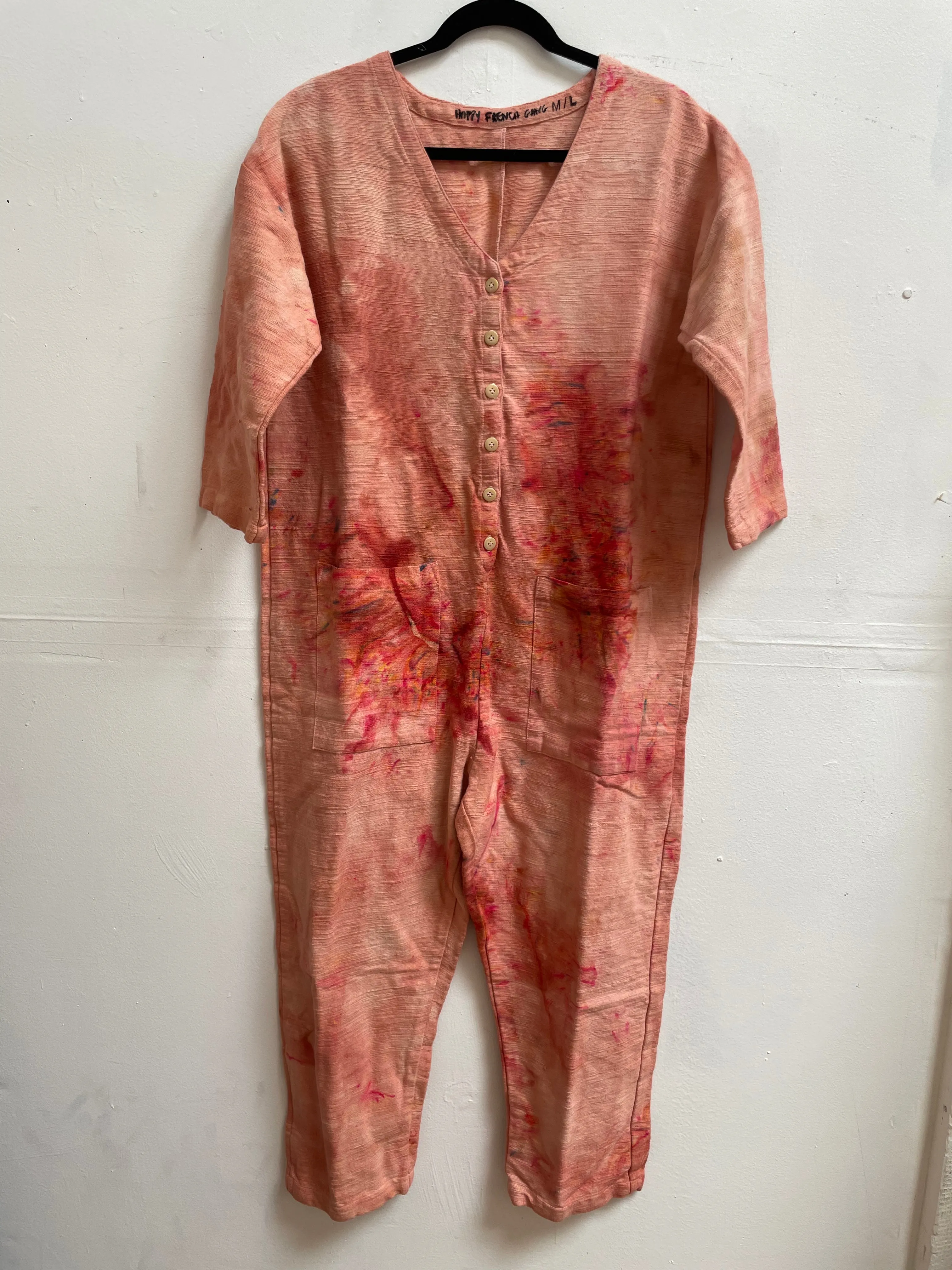 #7 Tie-Dye Heavy Textured Jumpsuit M/L