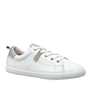 Alfie & Evie Saul White Leather Sneaker