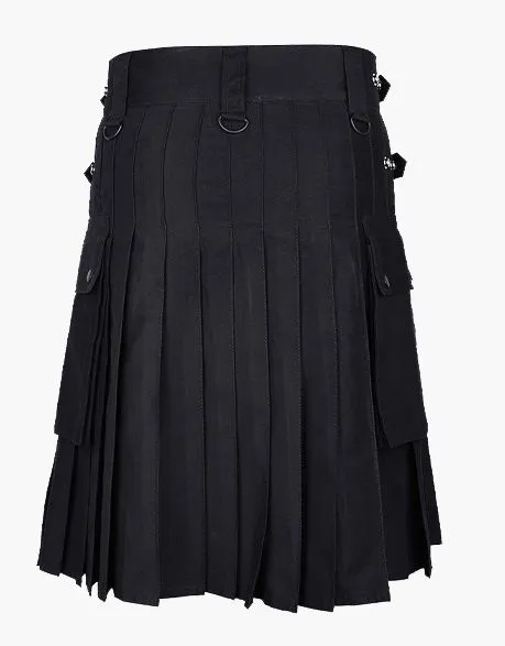 BLACK UTILITY KILT