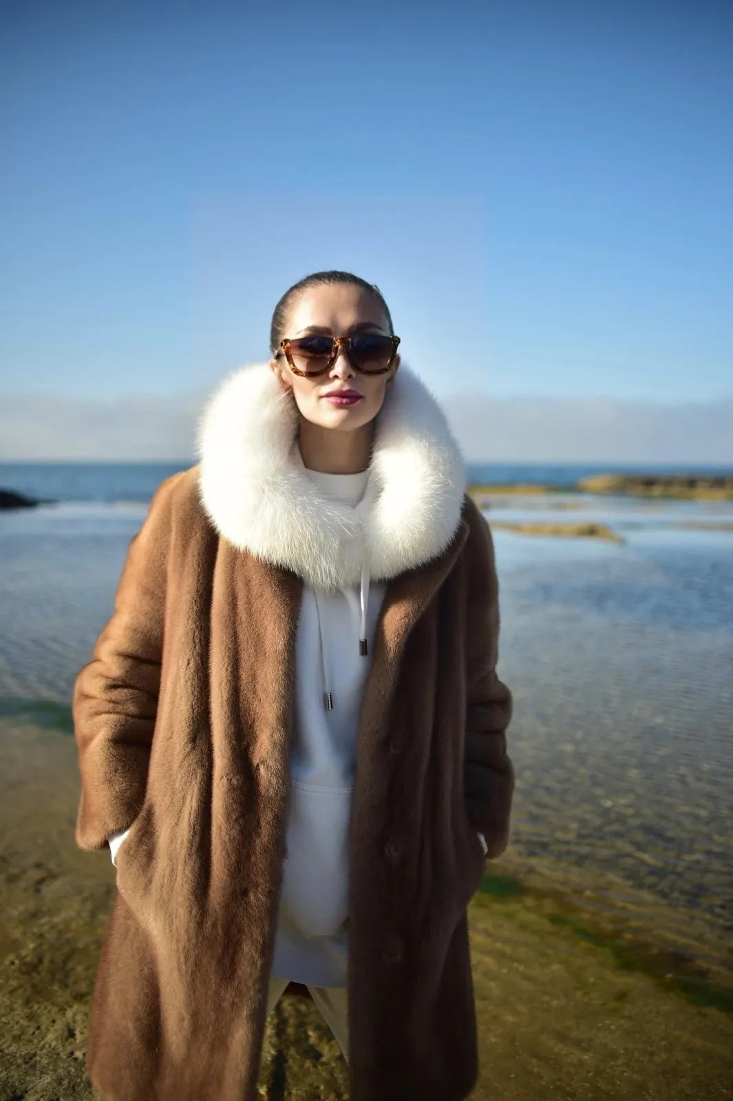 Brown Mink Fur Coat