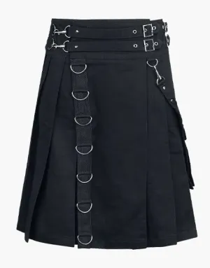 CALLE UTILITY KILT - MODERN BLACK GOTHIC Punk Kilt