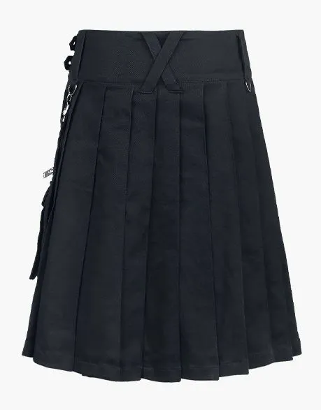 CALLE UTILITY KILT - MODERN BLACK GOTHIC Punk Kilt