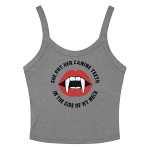 Canine Teeth Scoop Neck Tank Top