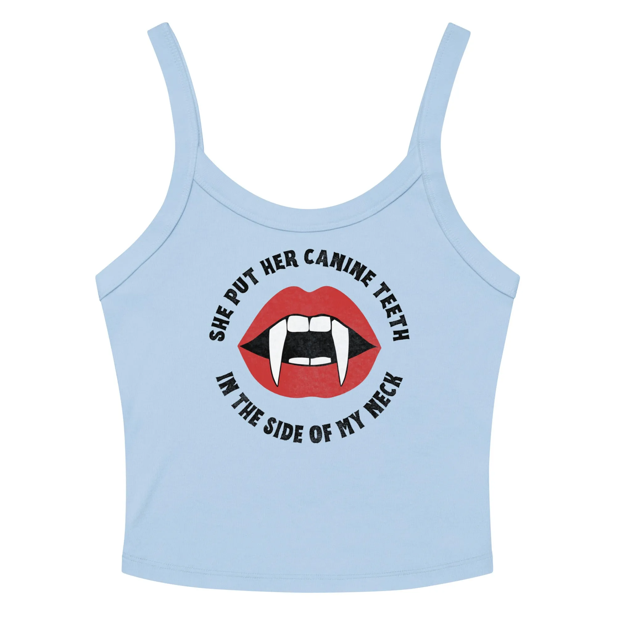 Canine Teeth Scoop Neck Tank Top