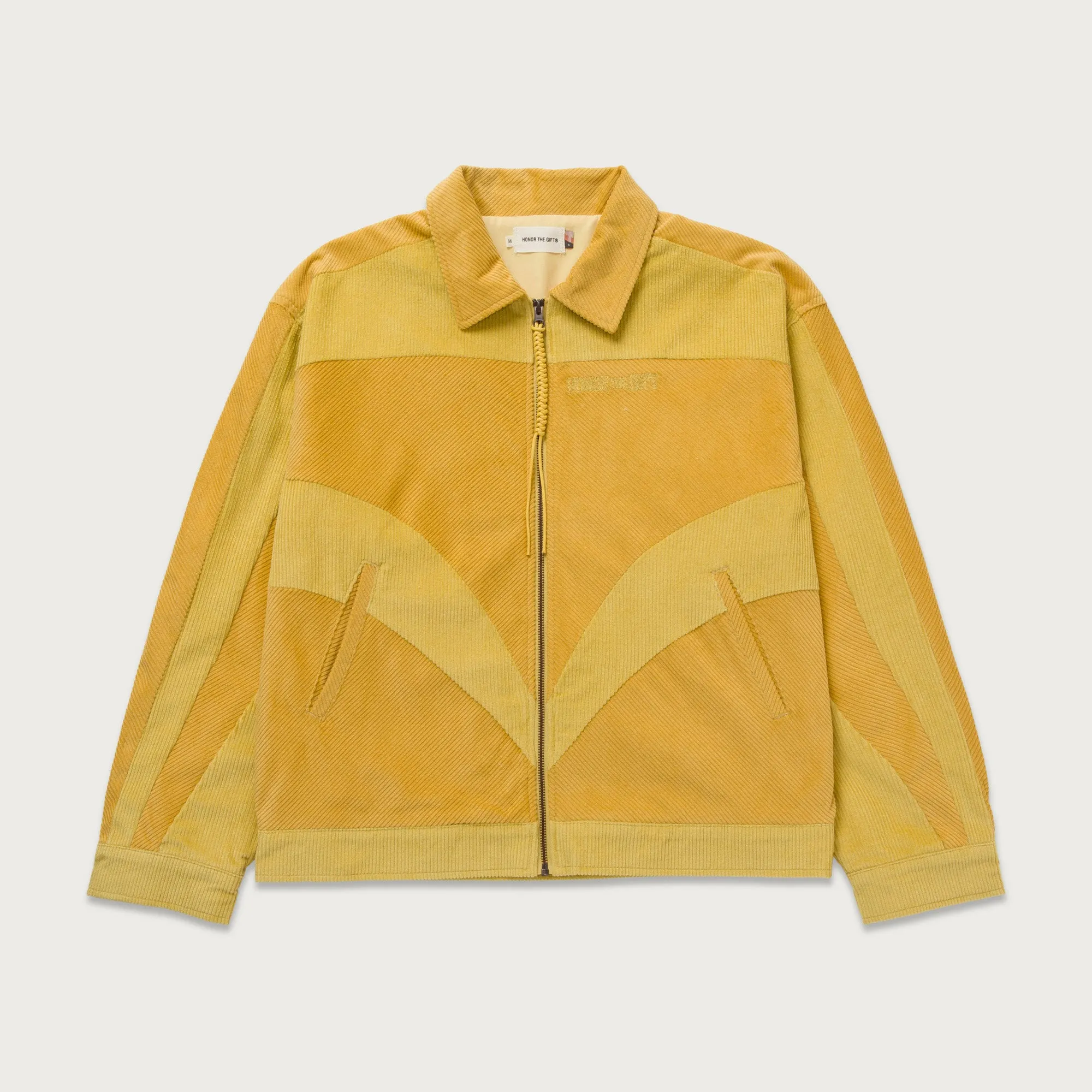 Corduroy Zip Jacket - Yellow