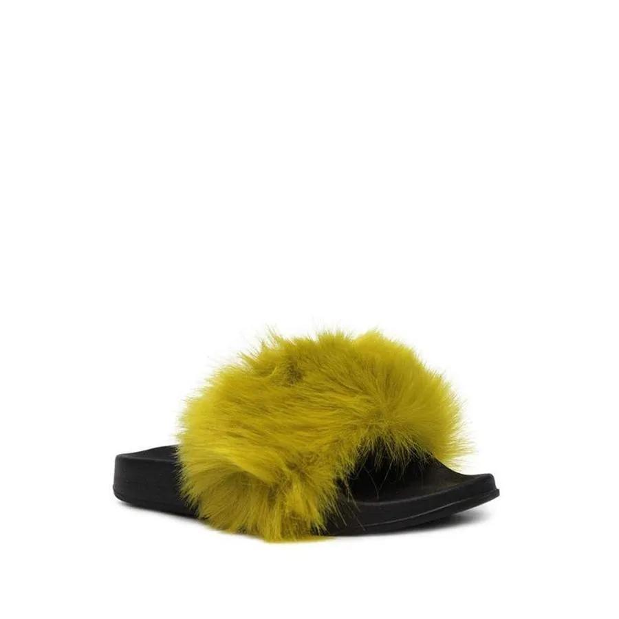 Ella Slip On Fluffy Slider