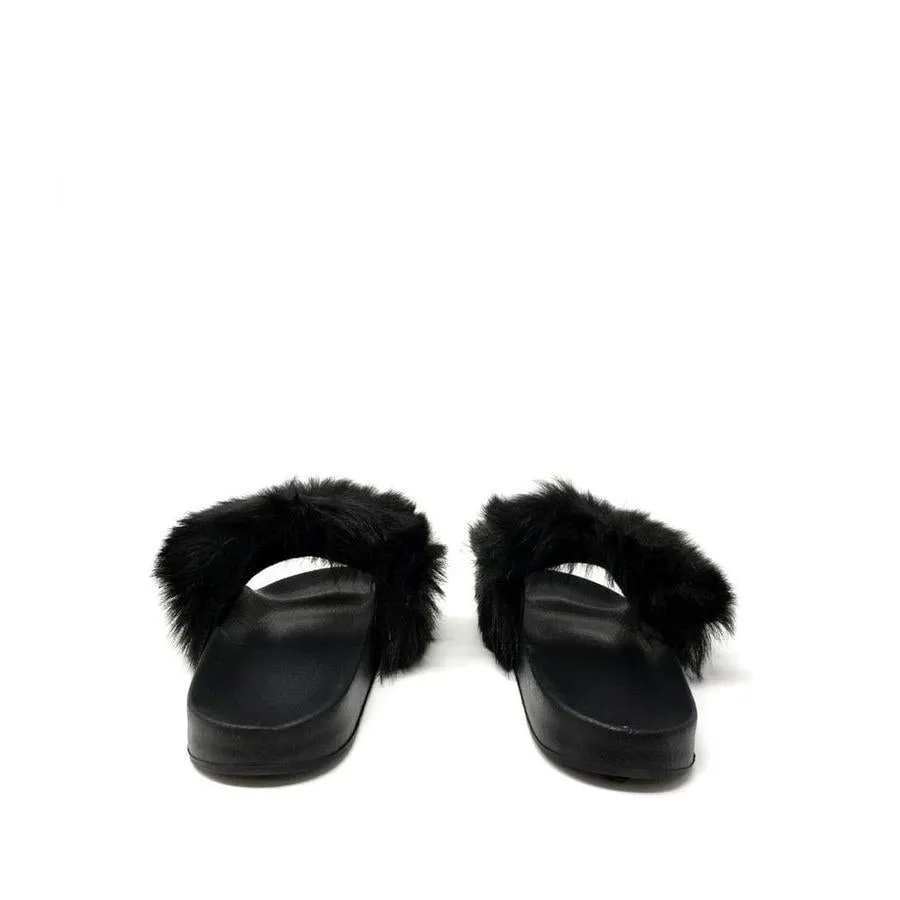 Ella Slip On Fluffy Slider