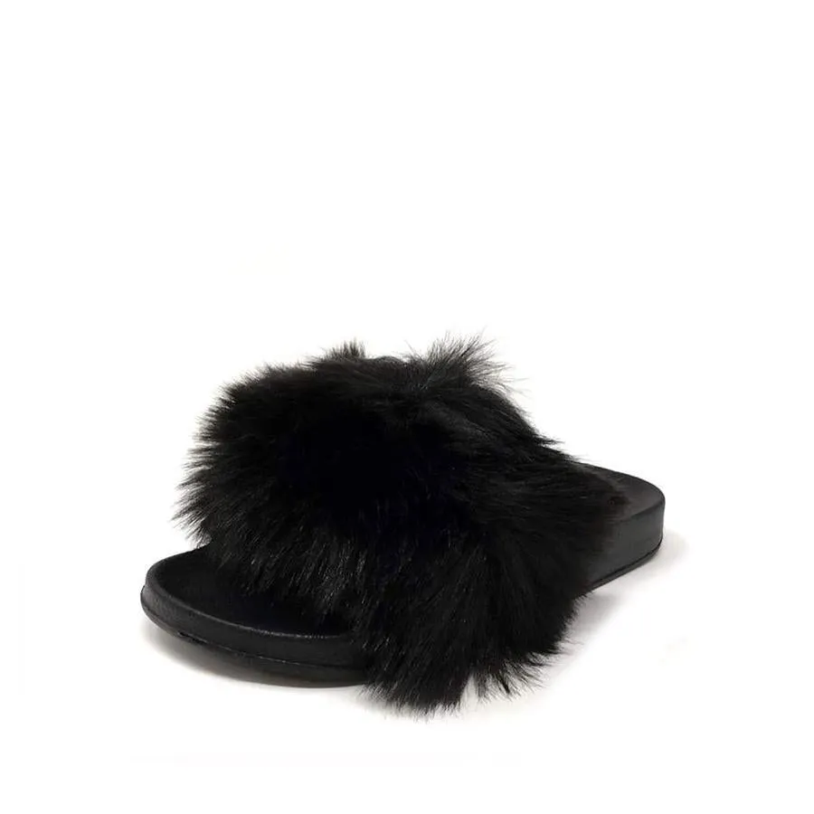 Ella Slip On Fluffy Slider