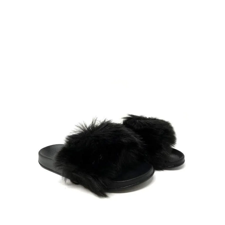 Ella Slip On Fluffy Slider