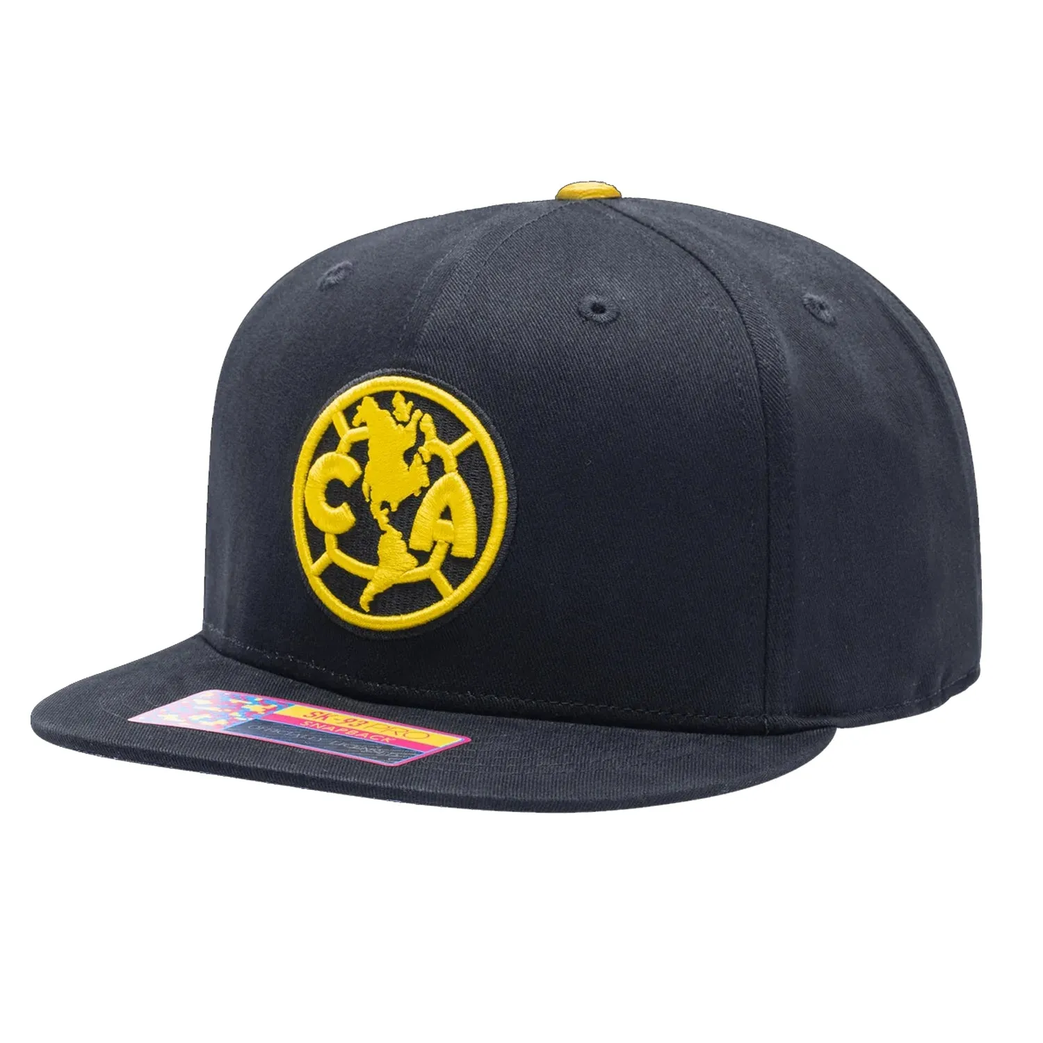 Fan Ink Club America Locale Snapback Hat (Black)