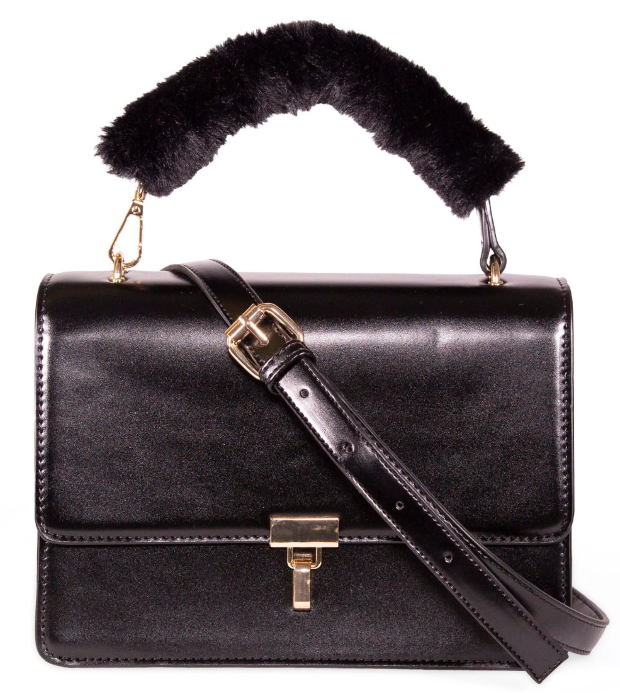 Faux Fur Crossbody