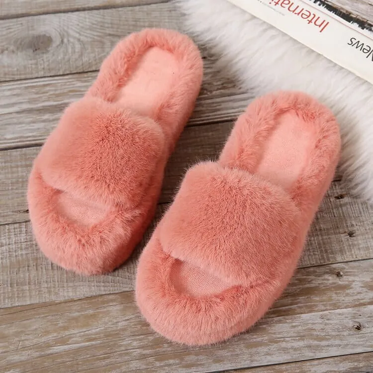 Faux Fur Slippers