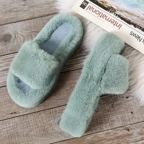 Faux Fur Slippers