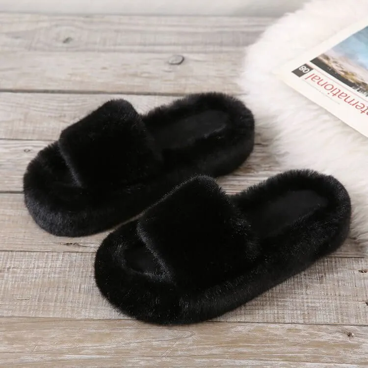 Faux Fur Slippers