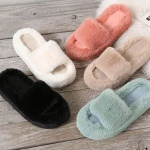 Faux Fur Slippers