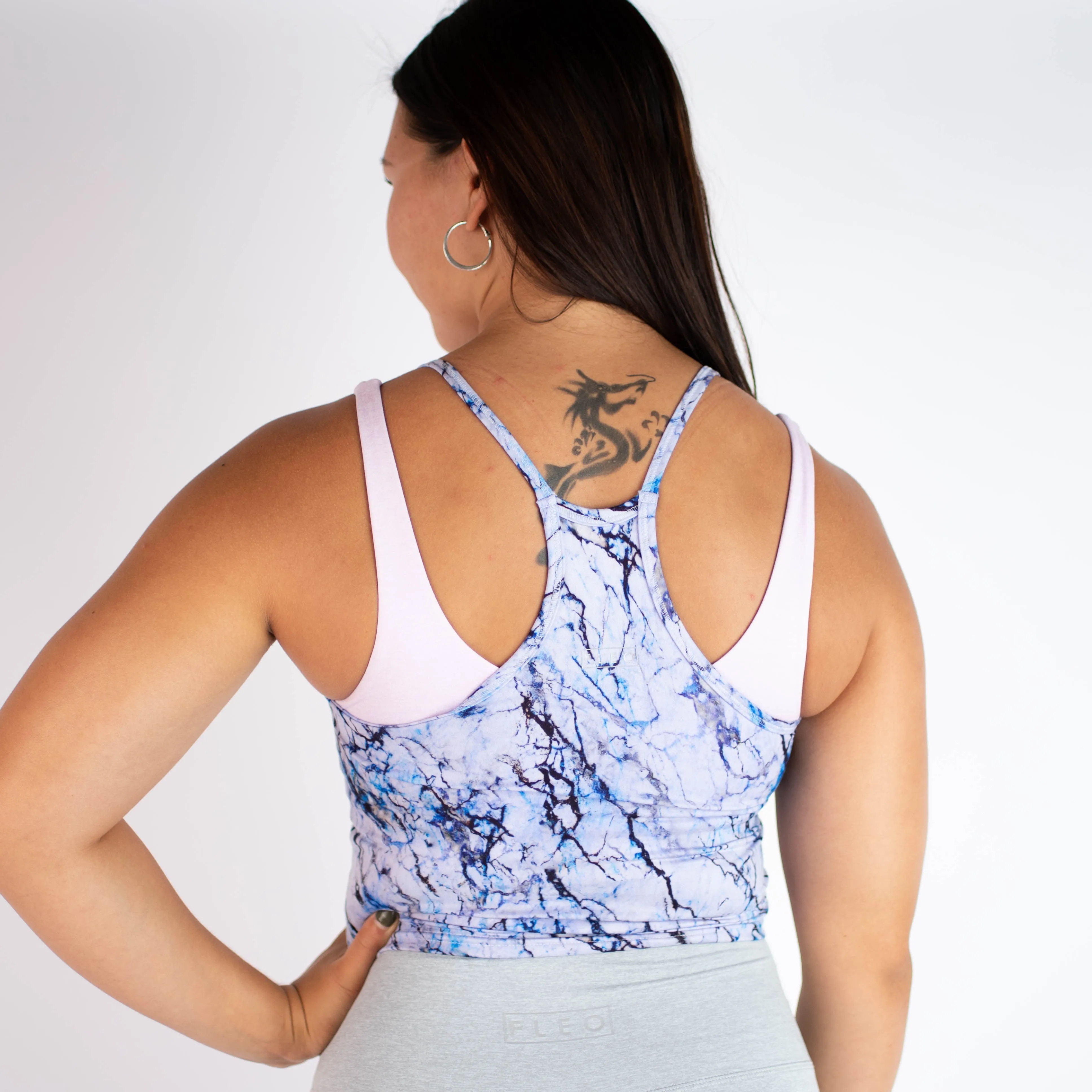 FLEO Switch Up Crop Tank - Cool Crystal