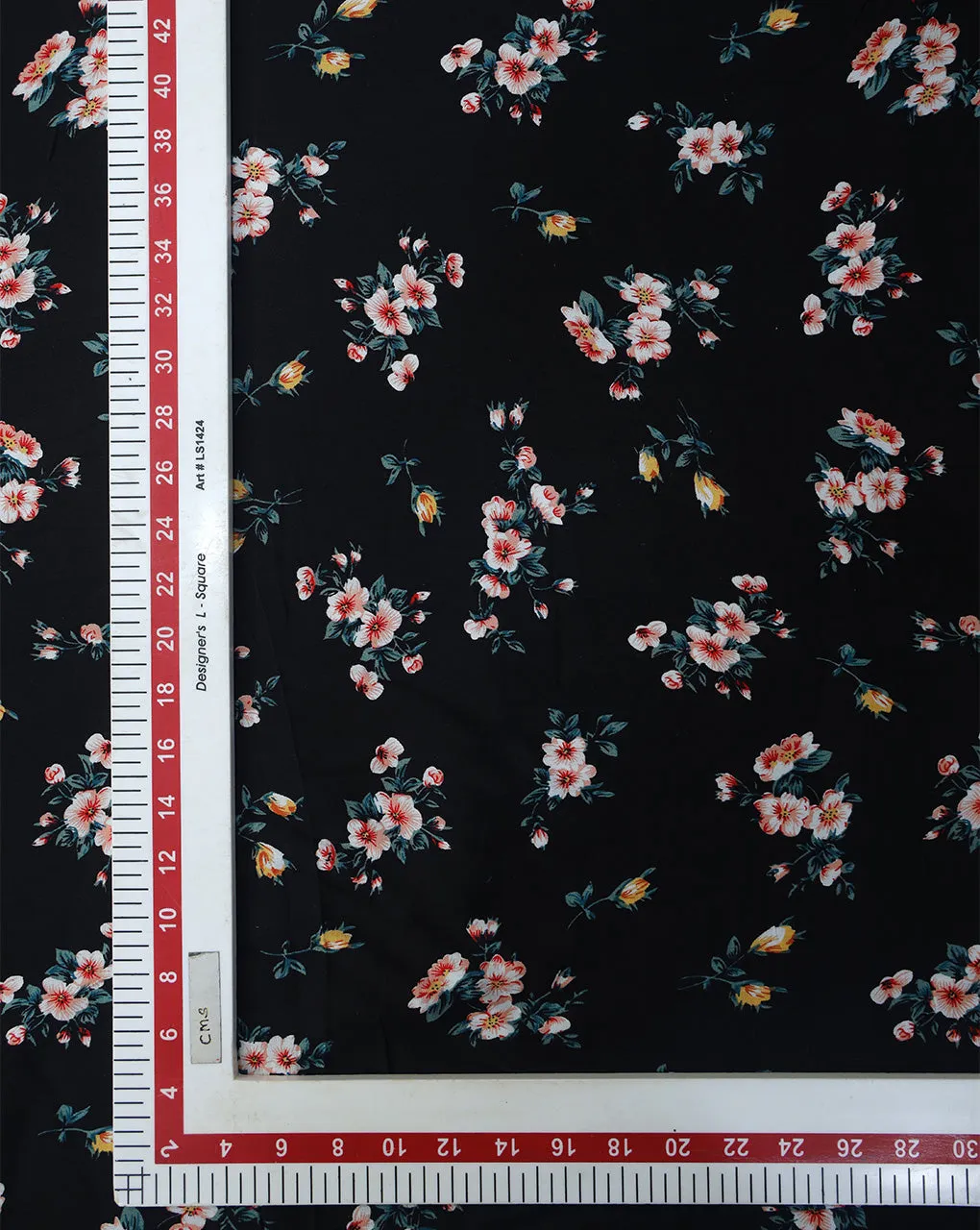 FLORAL DESIGN PRINTED RAYON FABRIC