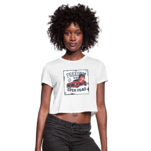 Freedom Is An Open Road Women's Cropped T-Shirt