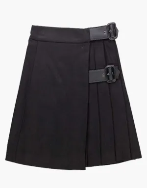 GIRL MINI KILT IN BLACK