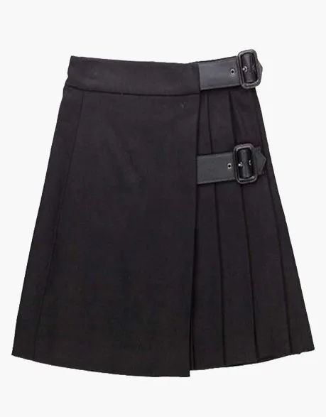 GIRL MINI KILT IN BLACK