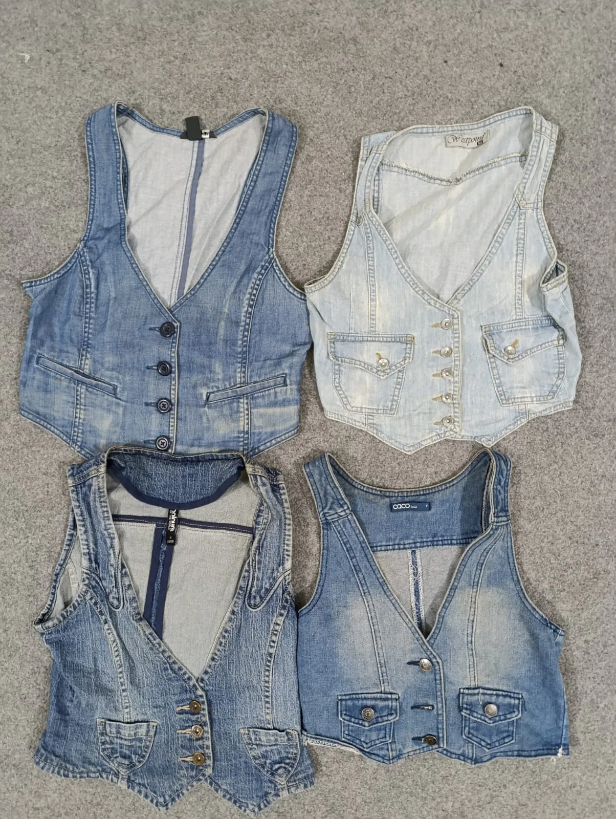 HD149 Y2K Ladies Denim Vest - 15 pcs