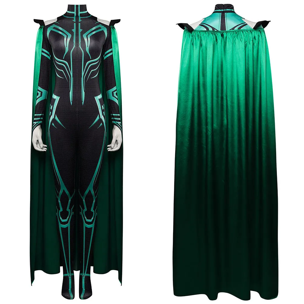 Hela Jumpsuits Cloak Cosplay Costume Outfits Halloween Carnival Party Suit