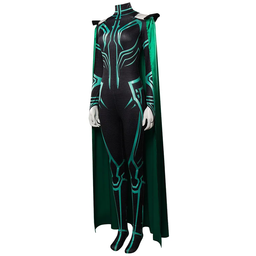 Hela Jumpsuits Cloak Cosplay Costume Outfits Halloween Carnival Party Suit