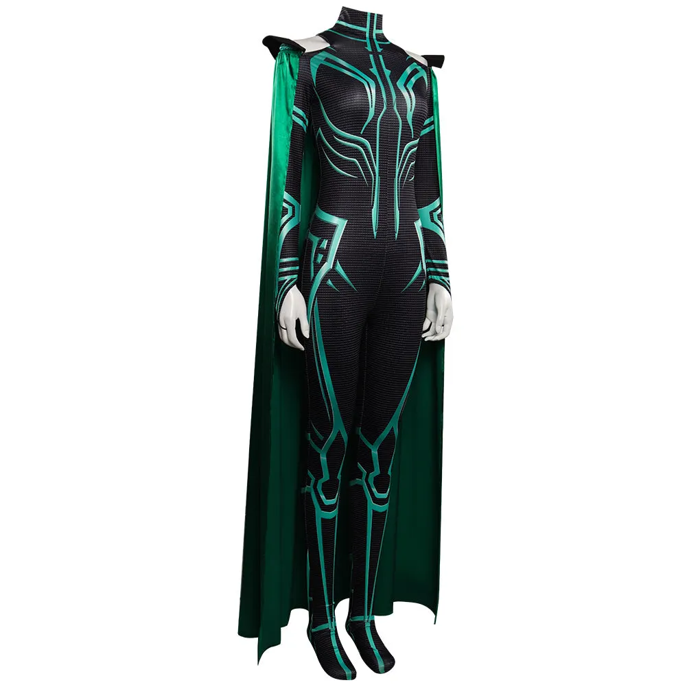 Hela Jumpsuits Cloak Cosplay Costume Outfits Halloween Carnival Party Suit