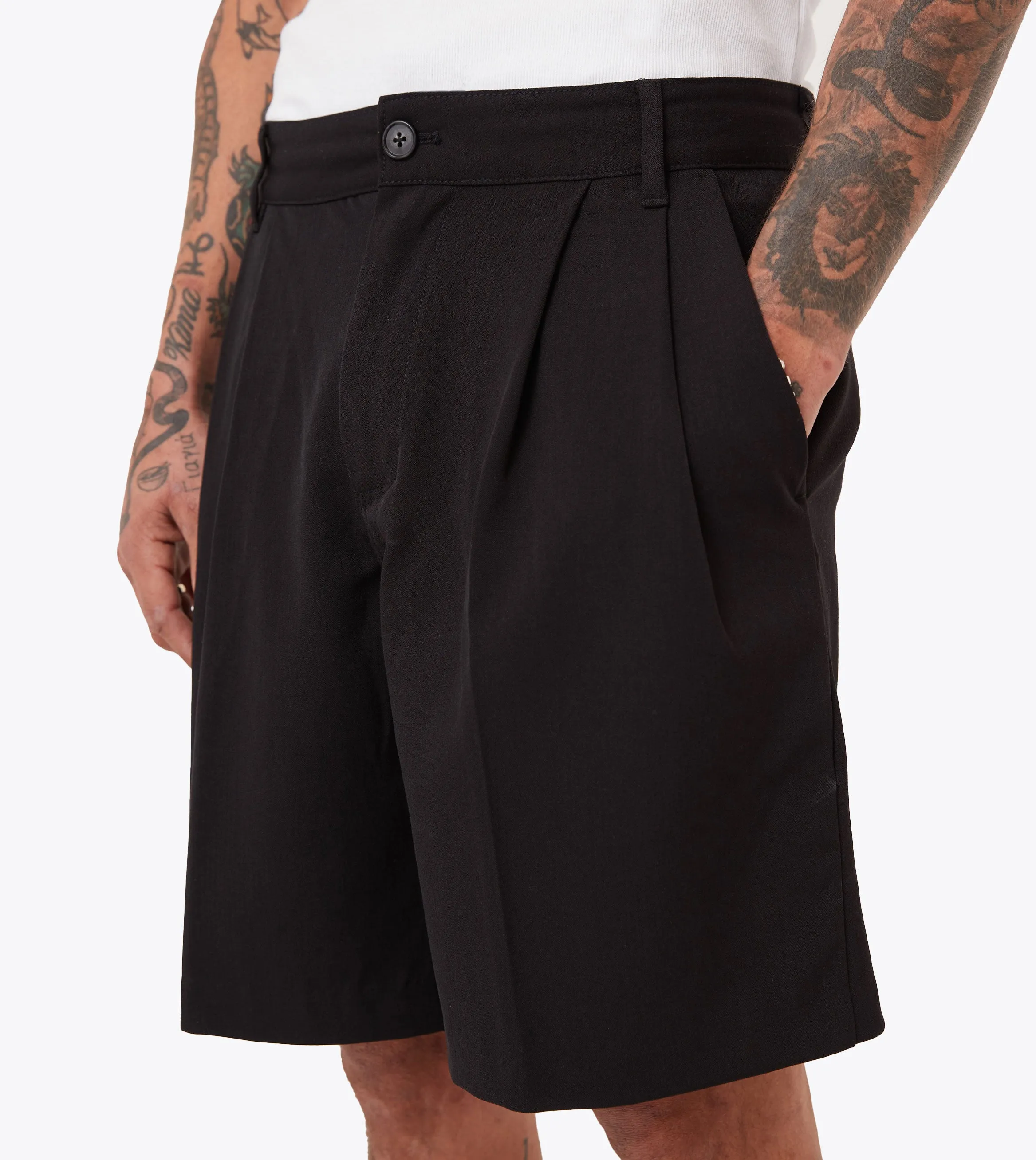 Herringbone Flow Short Black