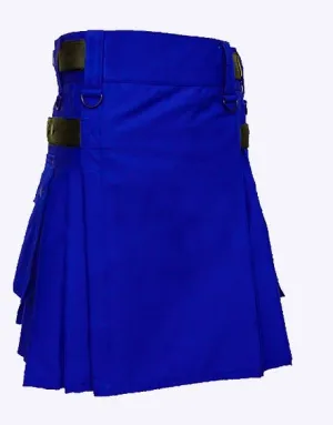 HIGH QUALITY MODERN KILTS - ROYAL BLUE DELUXE KILTS