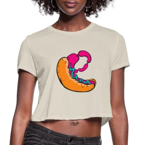 Hot Dog Women's Cropped T-Shirt