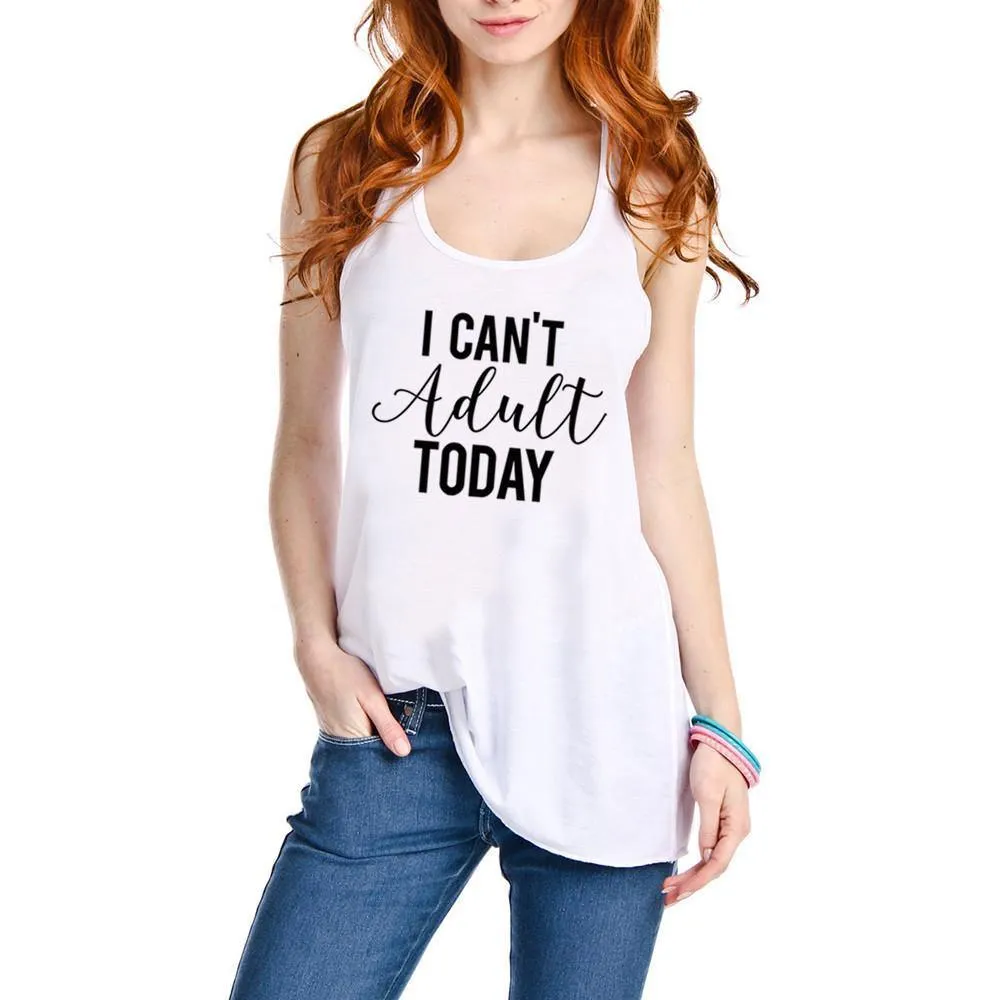 I can't adult today tank tops 6 colors. S-XXL Adulting