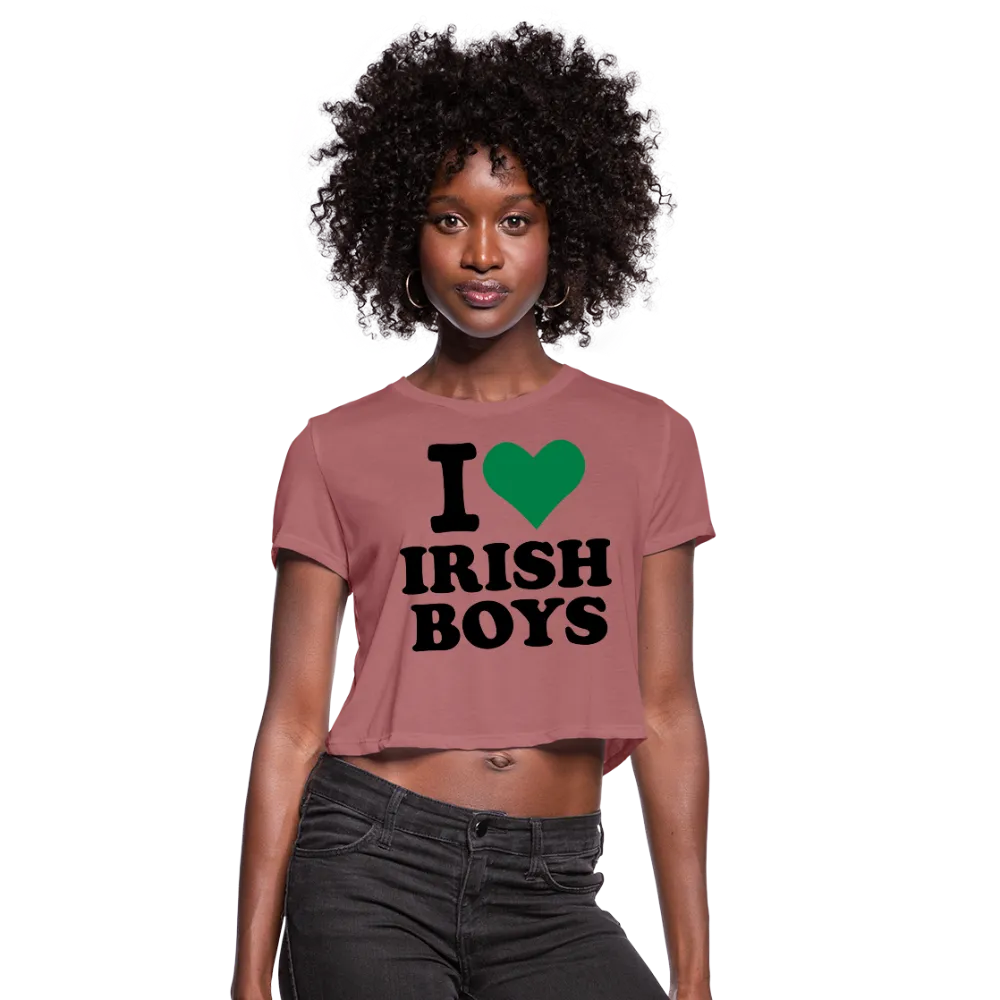 I Love Irish Boys Women's Cropped T-Shirt