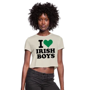 I Love Irish Boys Women's Cropped T-Shirt