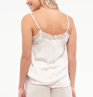 Ivory Lace Trim Cami