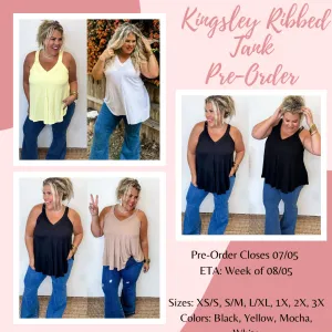 Kingsley Ribbed Tank Pre-Order