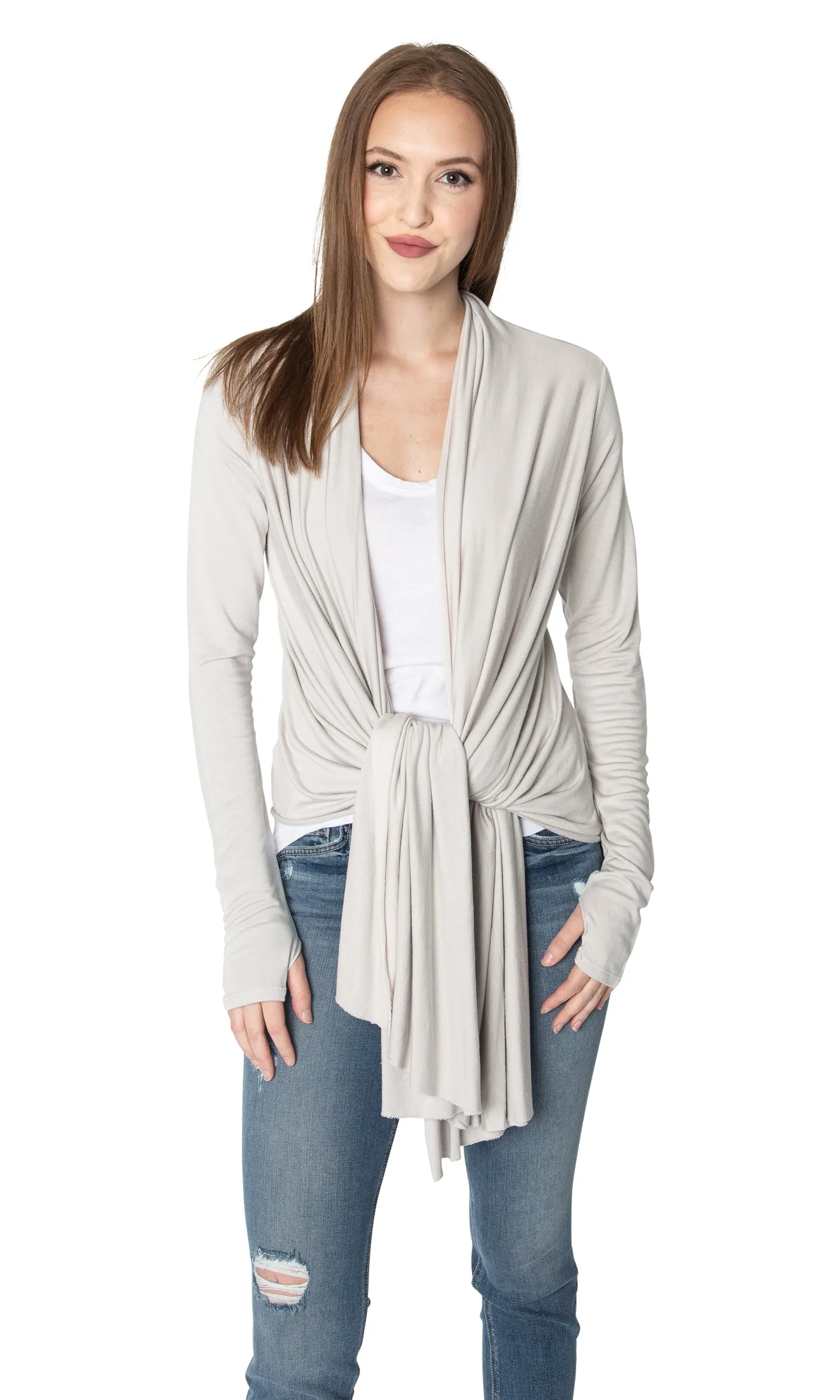 LAmade Waterfall Open Drape Cardigan