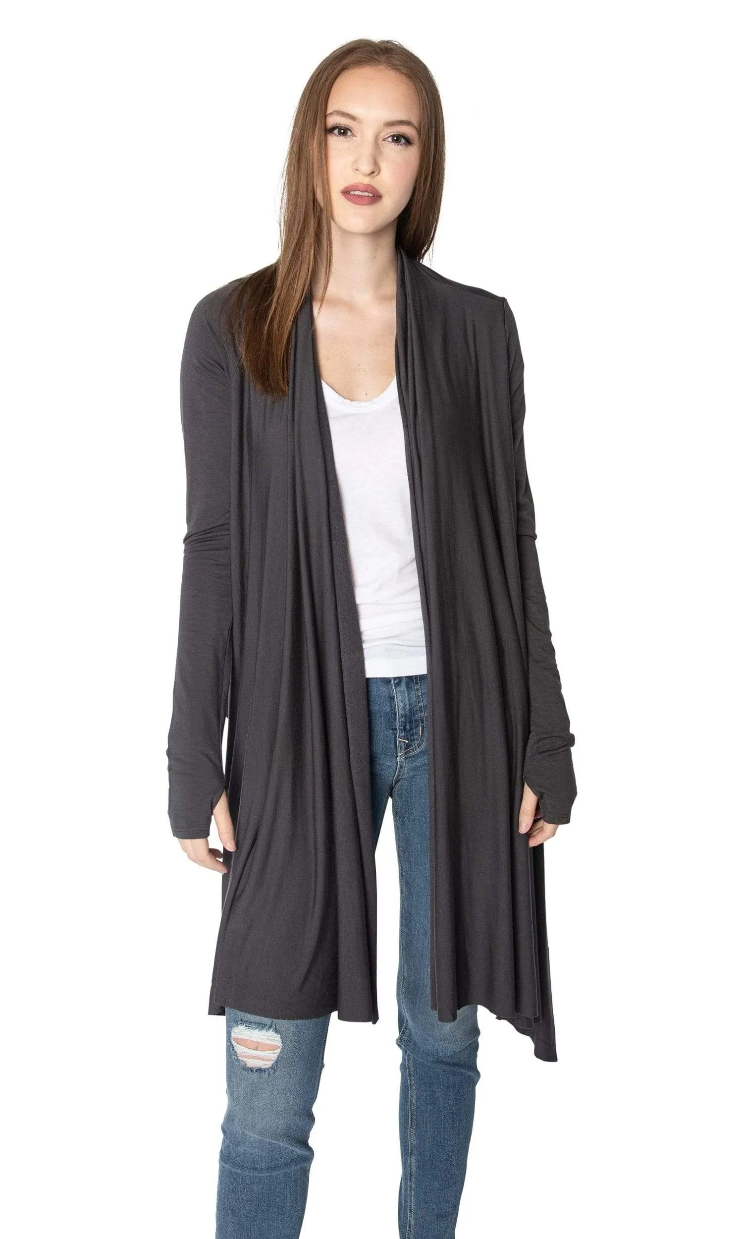 LAmade Waterfall Open Drape Cardigan