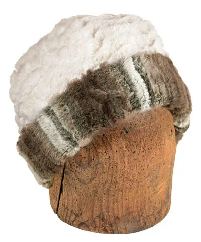 Men's Beanie Hat, Reversible - Plush Faux Fur in Willows Grove (Medium Only!)