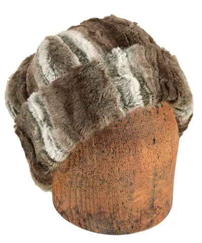 Men's Beanie Hat, Reversible - Plush Faux Fur in Willows Grove (Medium Only!)