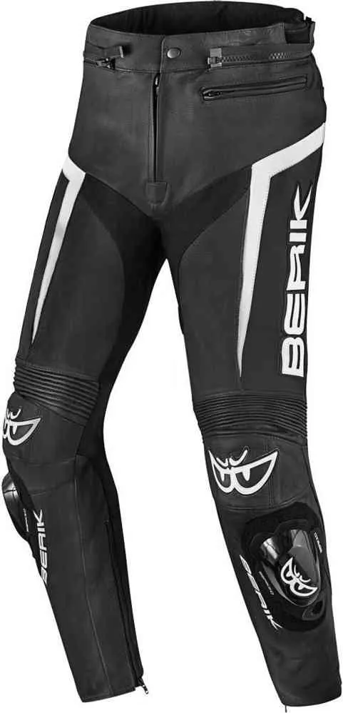 Misle Berik motorcycle leather trousers, black and white