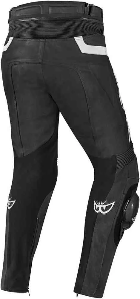 Misle Berik motorcycle leather trousers, black and white