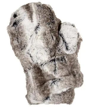 Mittens - Luxury Faux Fur in Birch (One with Arctic Fox Cuff Left!)