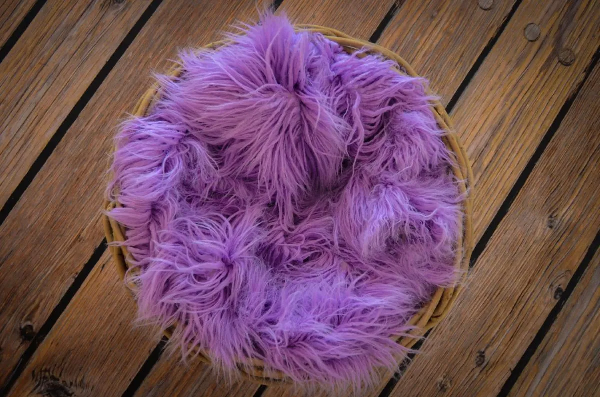 Mongolian Faux Fur - Lilac