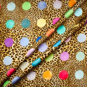 Multi-Coloured Dotted Animal Printed Pure Cotton