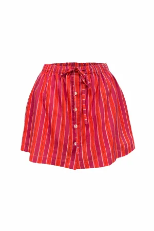 Nainital Skorts (Orange & Red)