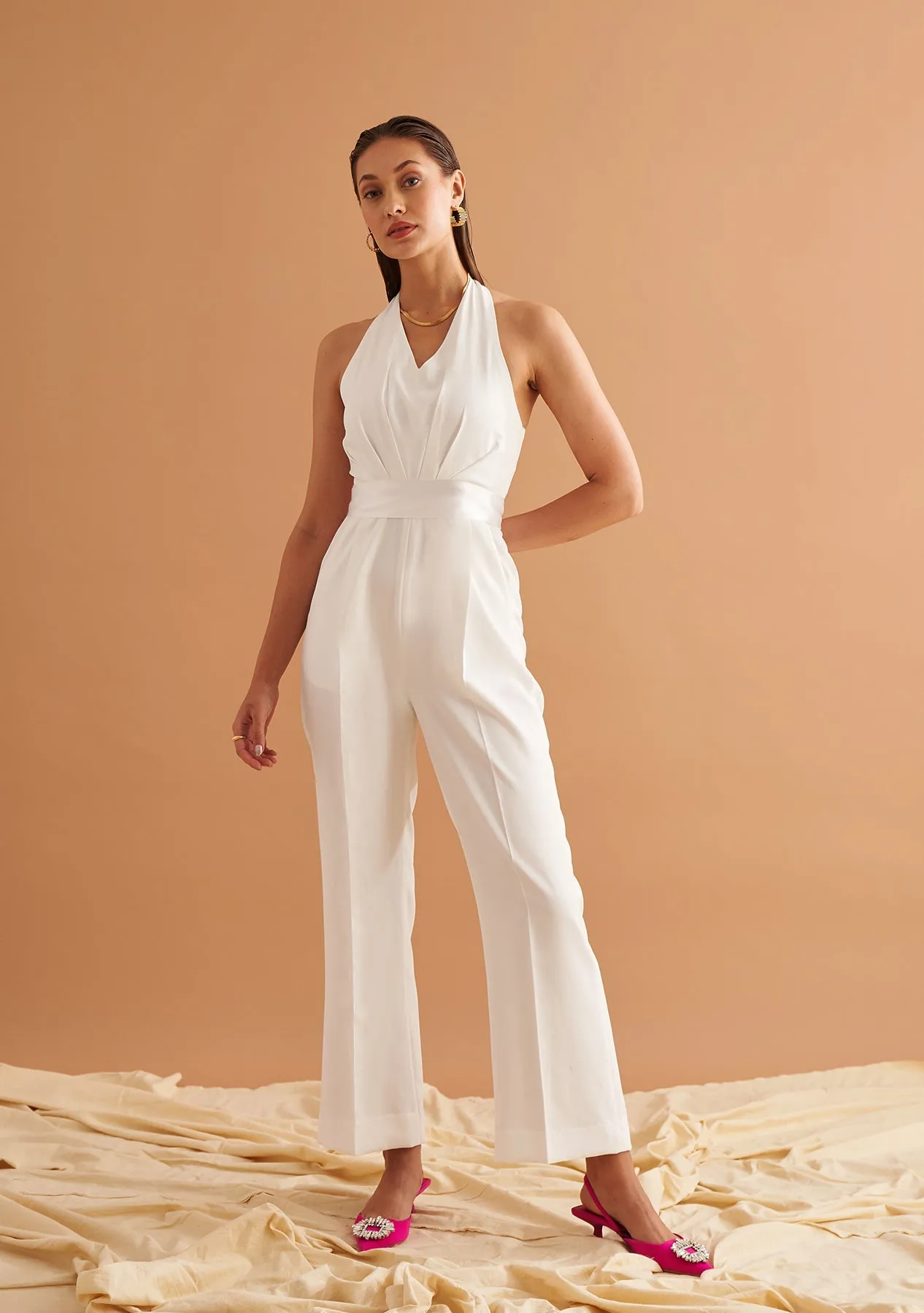 Office Party Women's Sleeveless Jumpsuit