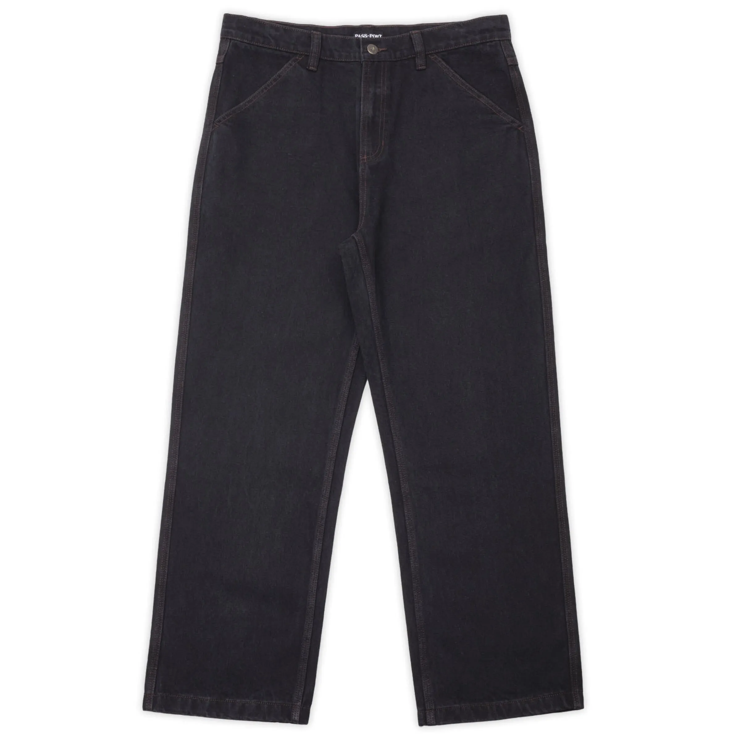 Pass-Port Workers Club Denim Jean: Washed Black