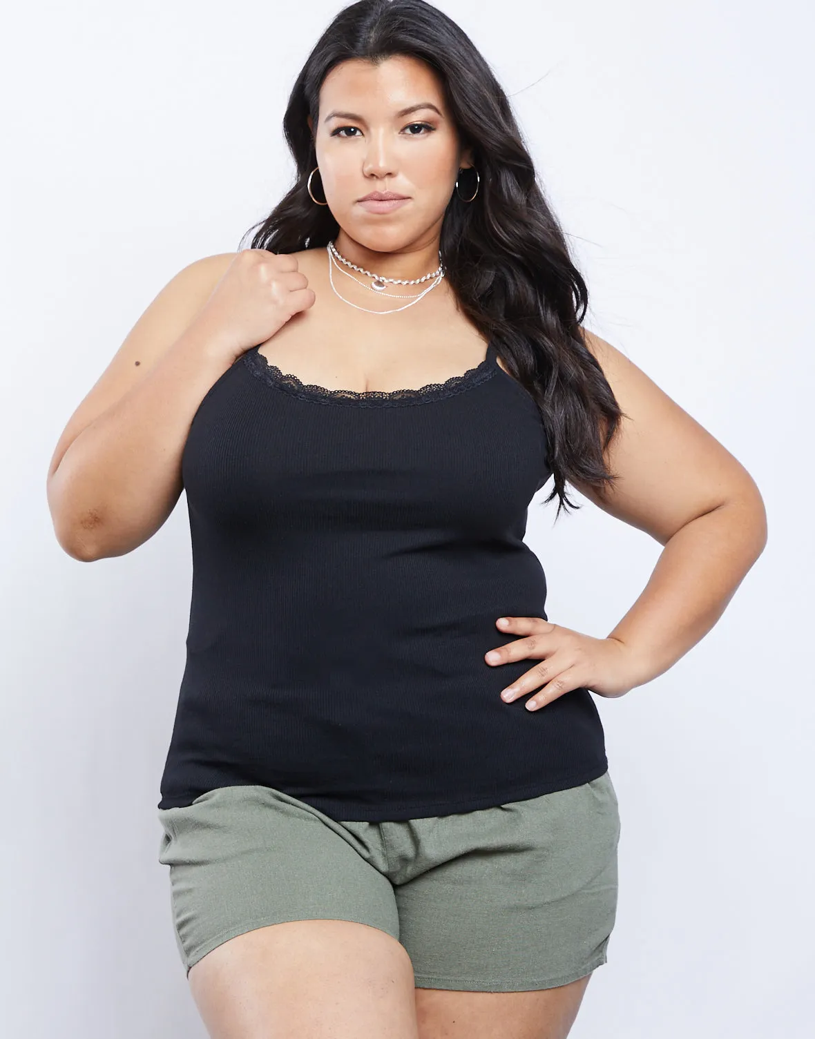 Plus Size Simple And Sweet Tank